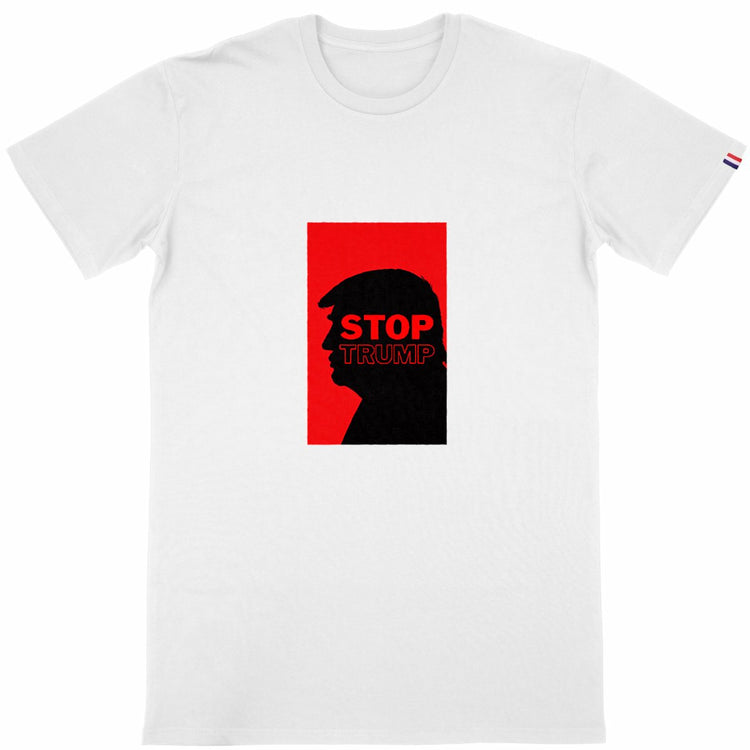 T-shirt Homme Made in France 100% Coton Bio Révolution - face_blanc