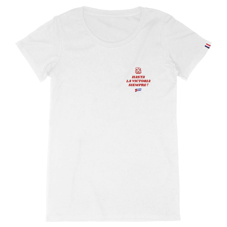 T-shirt Femme 100% Made in France Stop Trump (2) - face_blanc