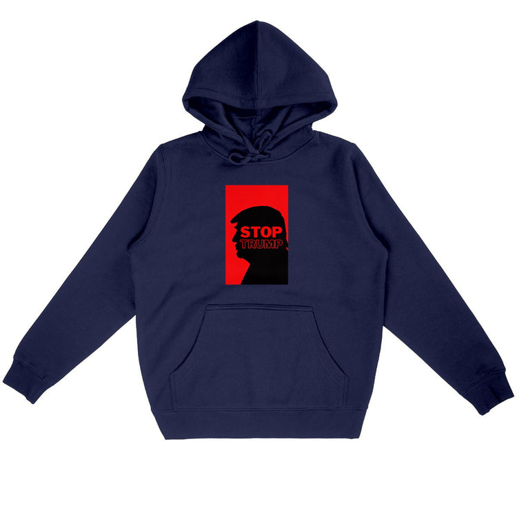 Sweat à capuche 85% Coton Bio Révolution - face_marine