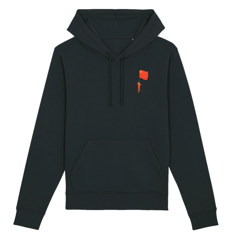 Sweat à capuche Unisexe Coton Bio Drapeau Rouge
