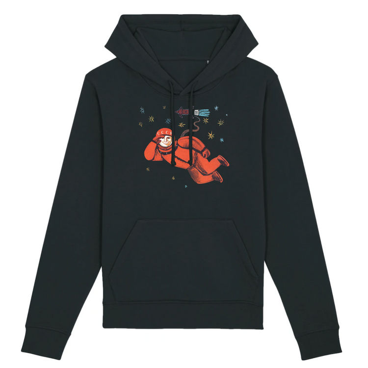 Sweat à capuche Unisexe Coton Bio Cosmonaute