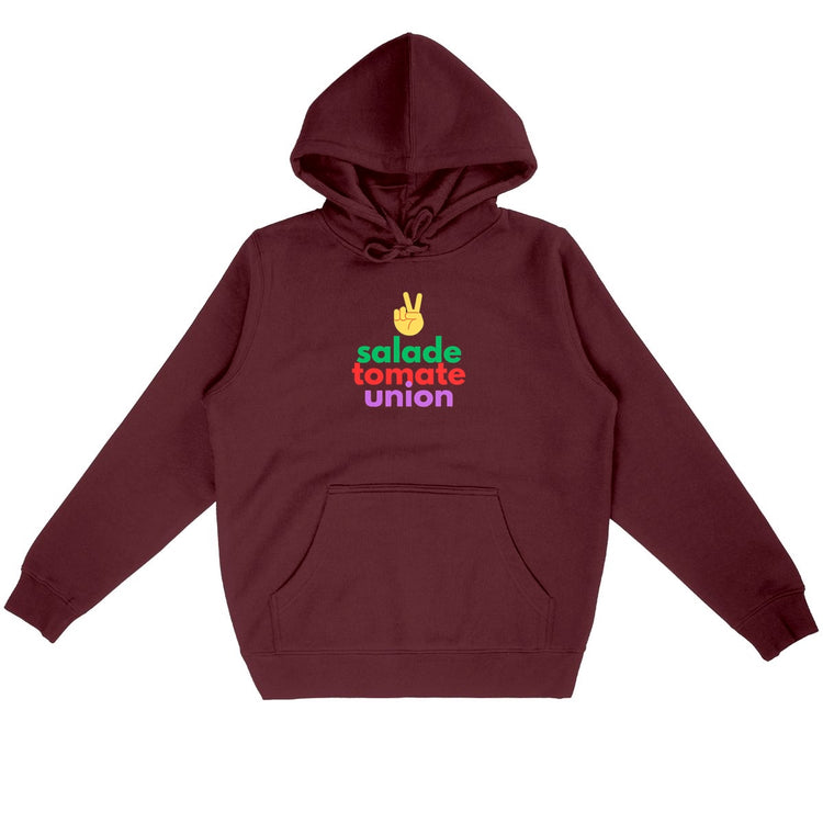 Sweat à capuche Unisexe 85% Coton Bio Salade Tomate Union