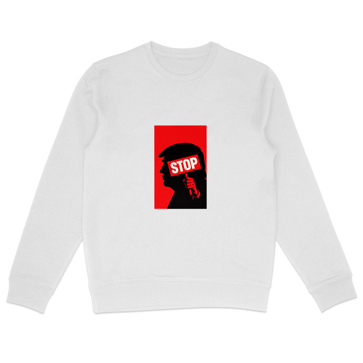 Sweat Unisexe 85% Coton Bio Stop Trump (2) - face_0