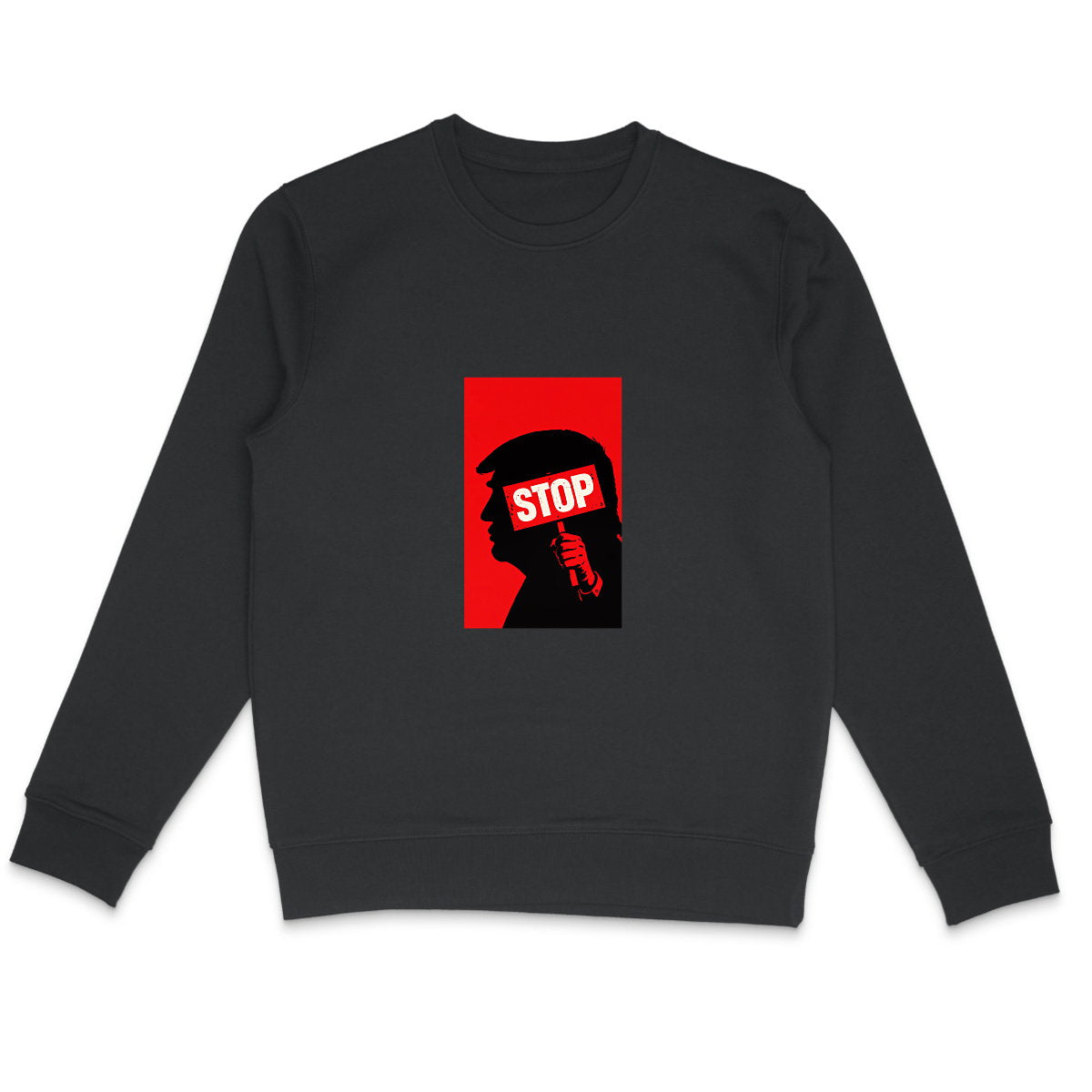 Sweat Unisexe 85% Coton Bio Stop Trump (2) - face_1