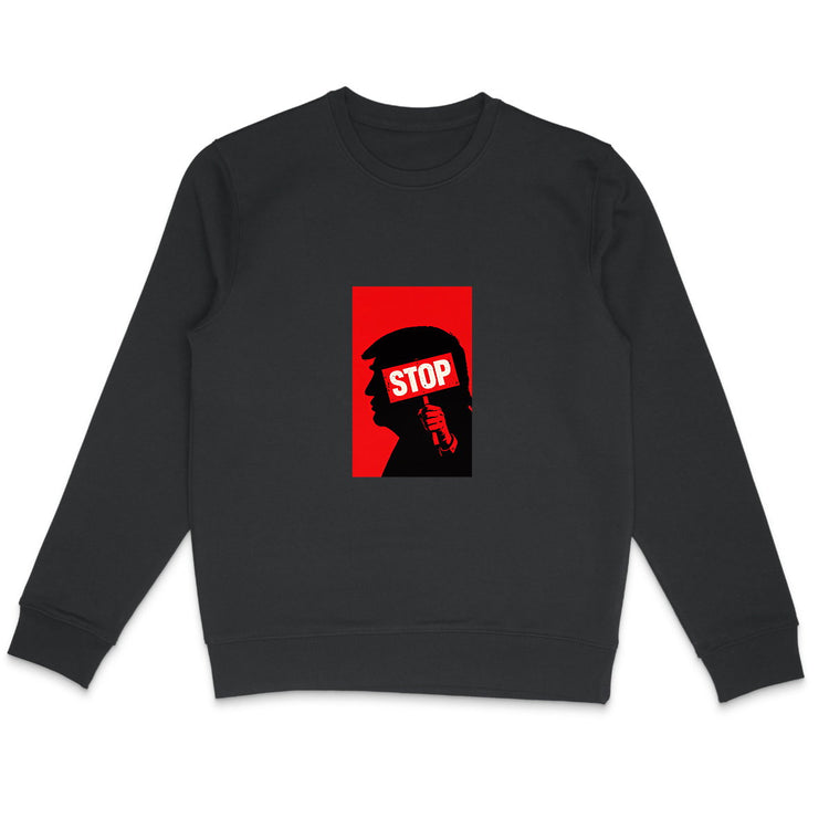 Sweat Unisexe 85% Coton Bio Stop Trump (2) - face_1