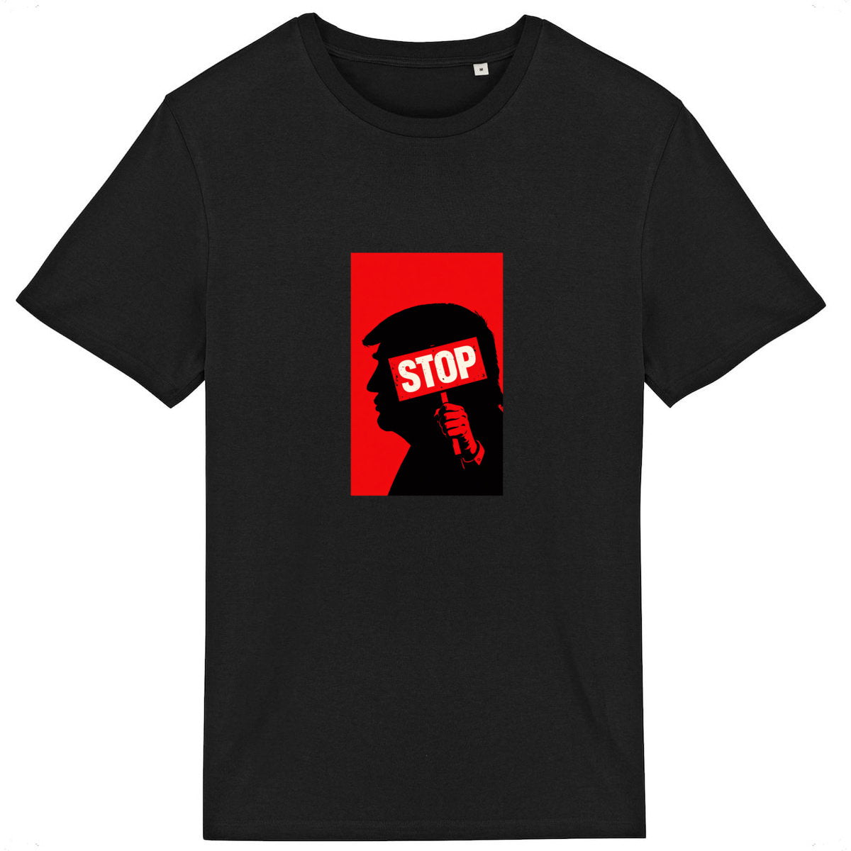 T-shirt Unisexe 100% Coton bio Stop Trump (2) - face_1