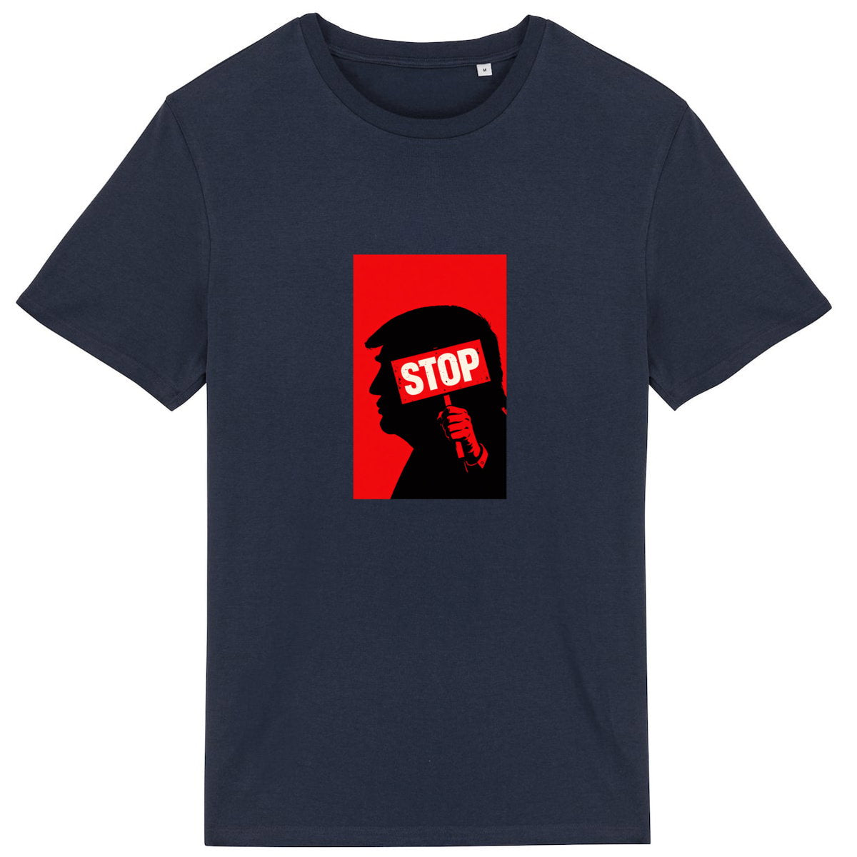 T-shirt Unisexe 100% Coton bio Stop Trump (2) - face_2