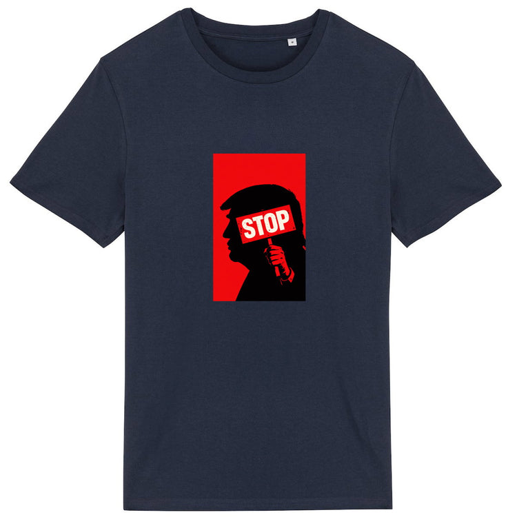 T-shirt Unisexe 100% Coton bio Stop Trump (2) - face_2