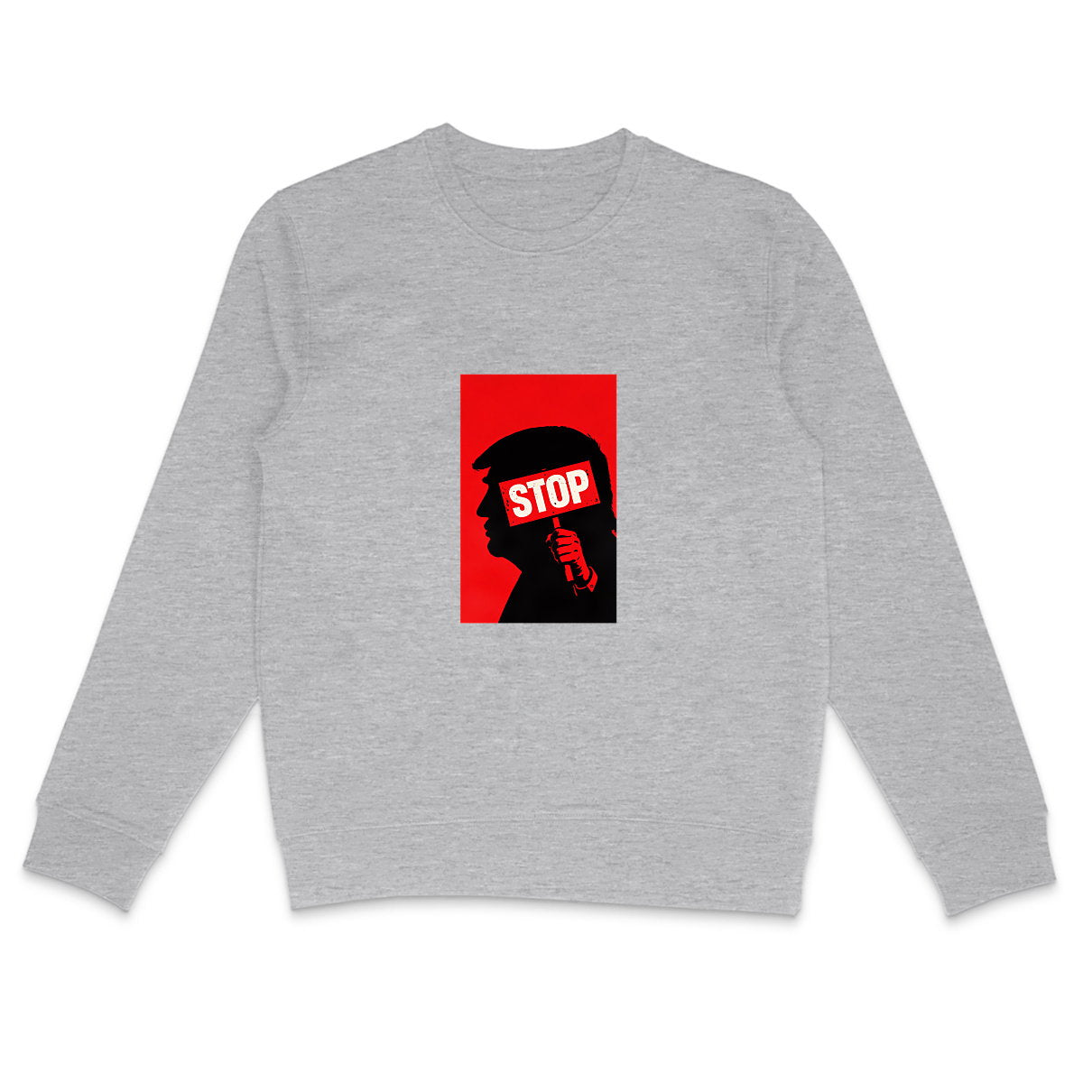 Sweat Unisexe 85% Coton Bio Stop Trump (2) - face_2