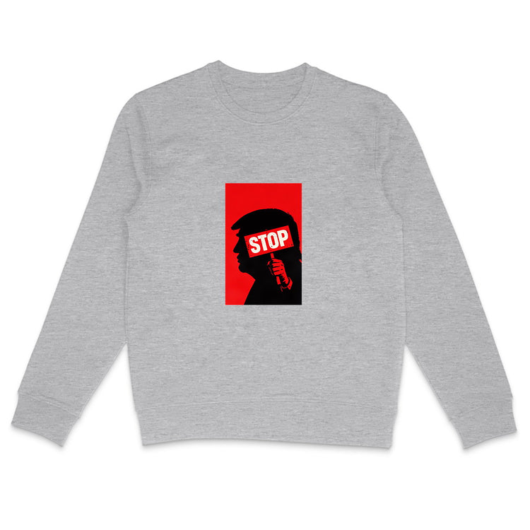 Sweat Unisexe 85% Coton Bio Stop Trump (2) - face_2
