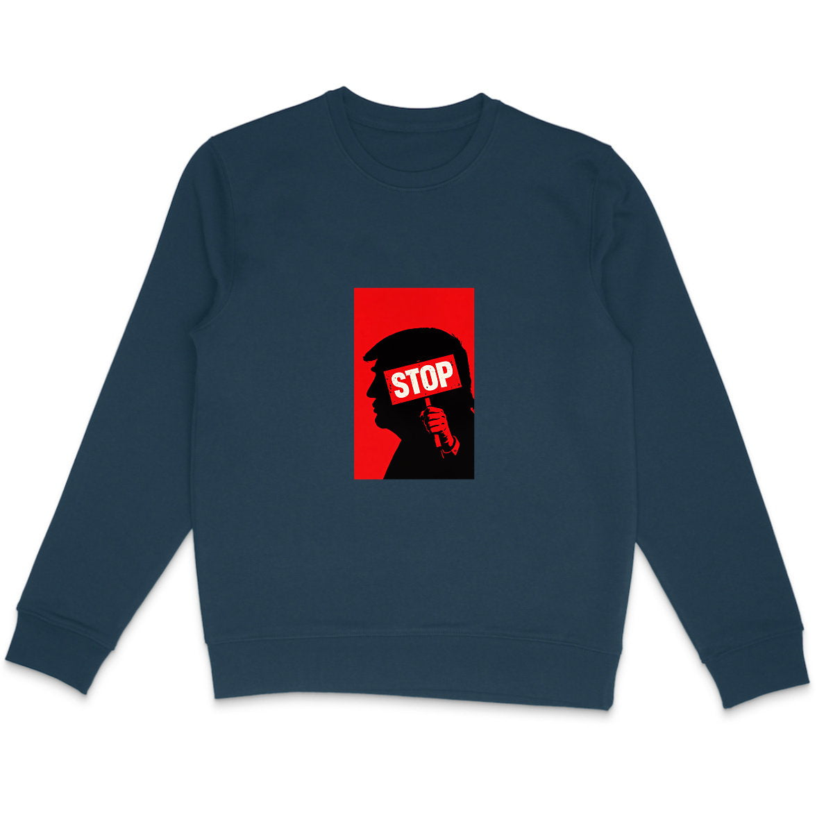 Sweat Unisexe 85% Coton Bio Stop Trump (2) - face_3
