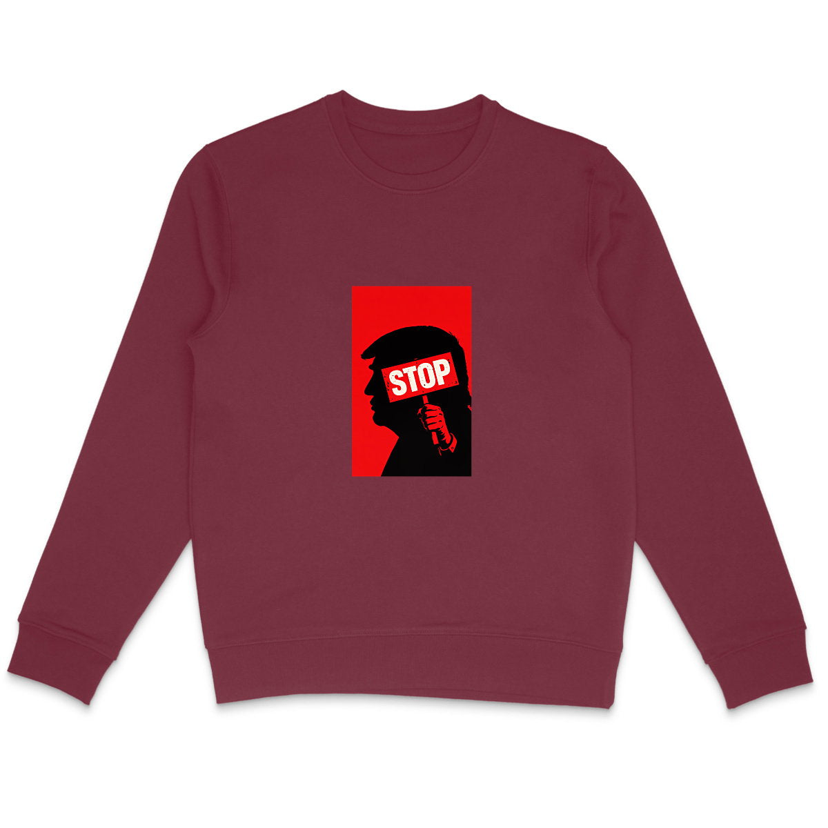 Sweat Unisexe 85% Coton Bio Stop Trump (2) - face_4