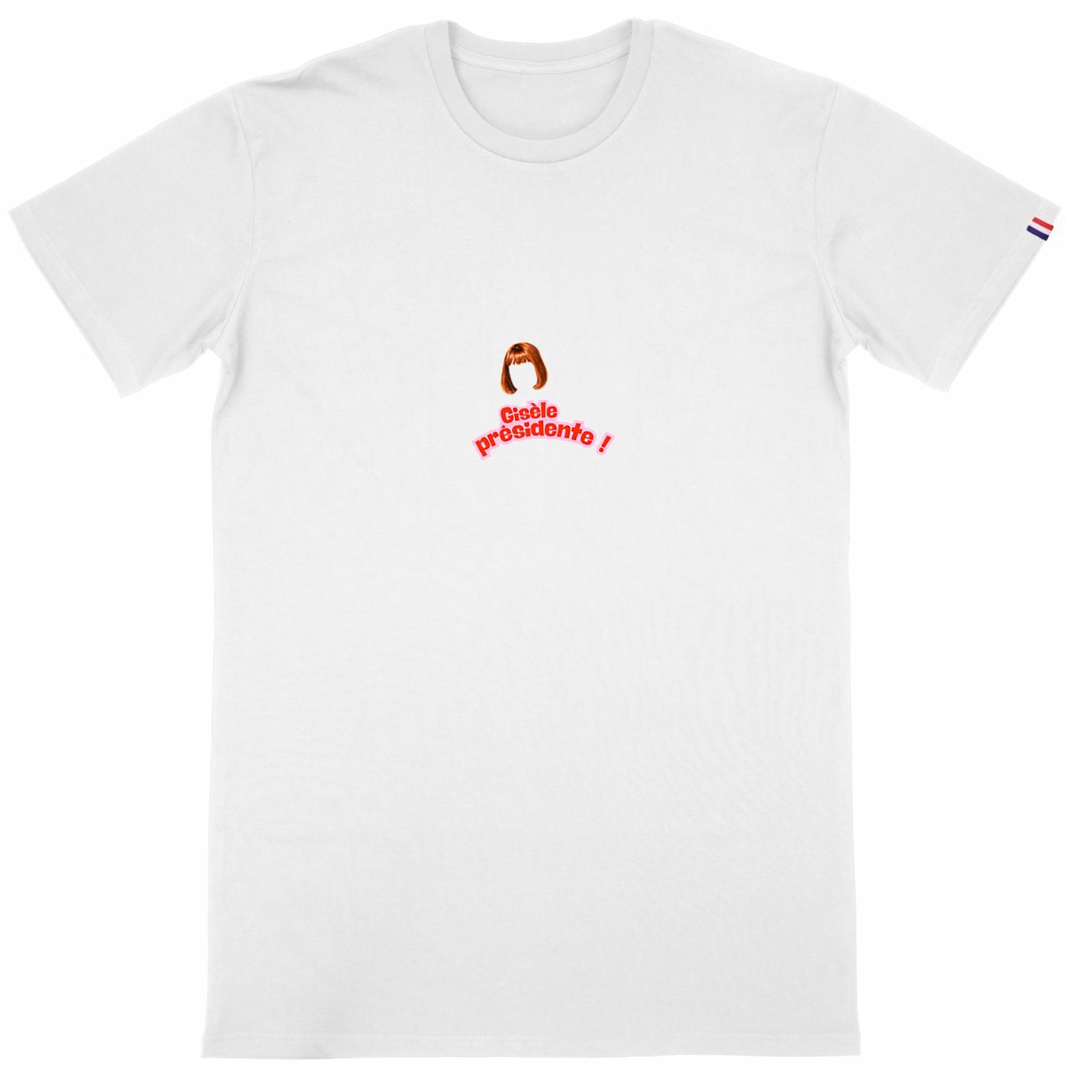 T-shirt Homme Made in France 100% Coton Bio La retraite c'est 60 ans - face_blanc