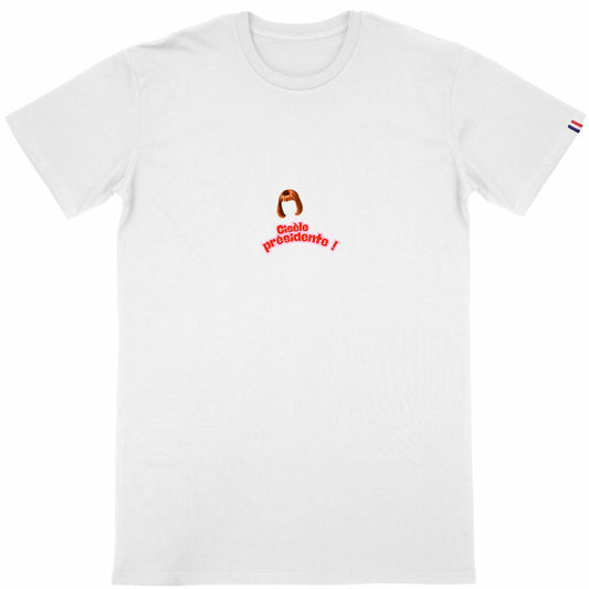 T-shirt Homme Made in France 100% Coton Bio La retraite c'est 60 ans - face_blanc
