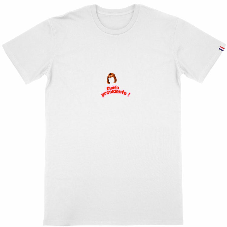 T-shirt Homme Made in France 100% Coton Bio La retraite c'est 60 ans - face_blanc