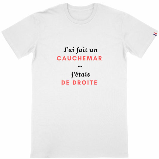 T-shirt Homme Made in France 100% Coton Bio Robespierre avait raison ! - face_blanc