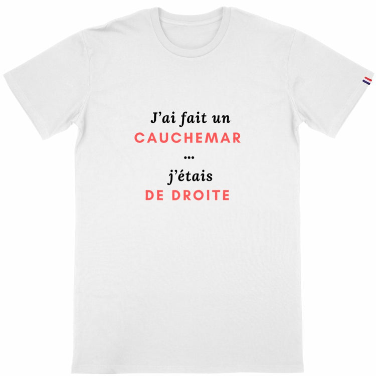 T-shirt Homme Made in France 100% Coton Bio Robespierre avait raison ! - face_blanc