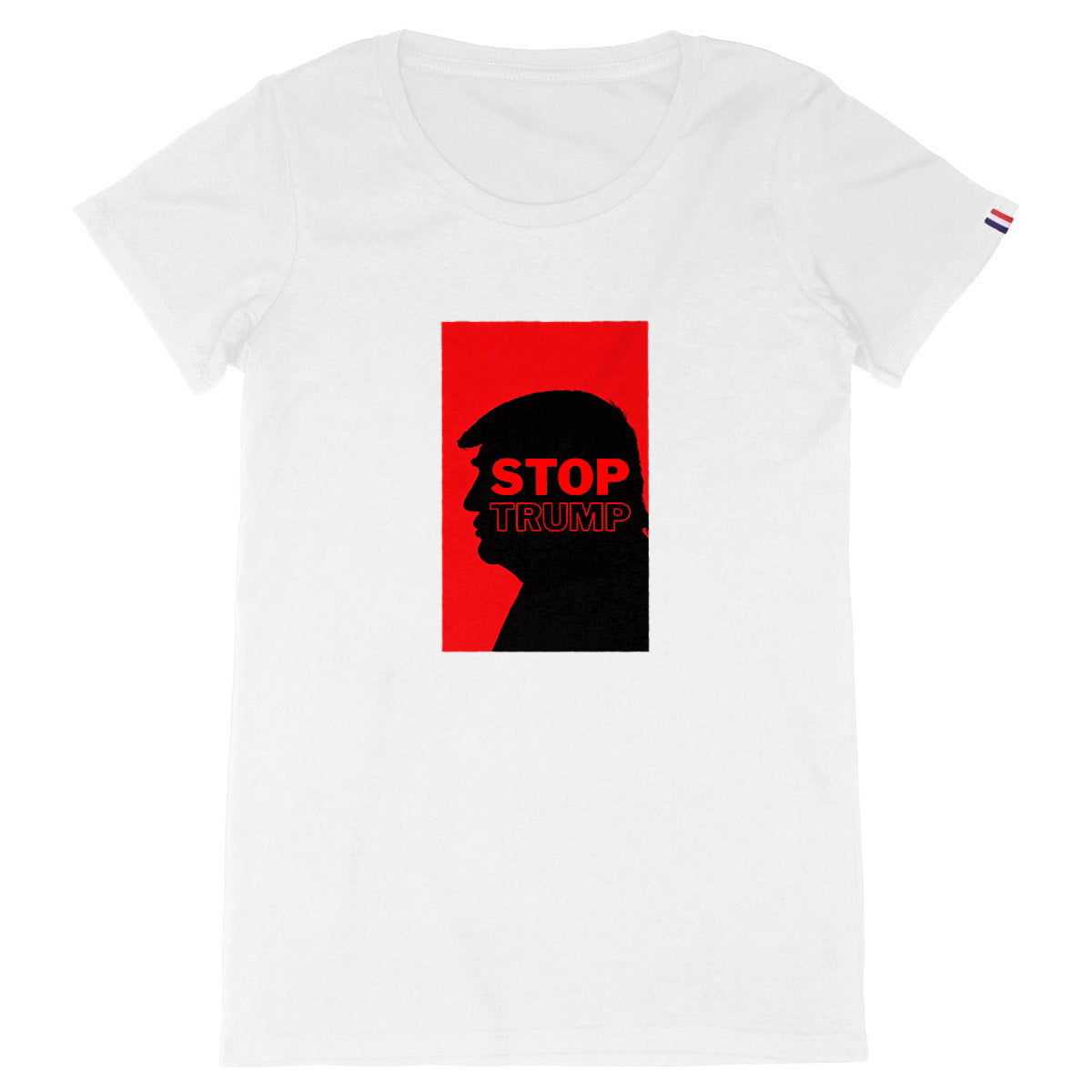 T-shirt Femme Made in France 100% Coton Bio Révolution - face_blanc