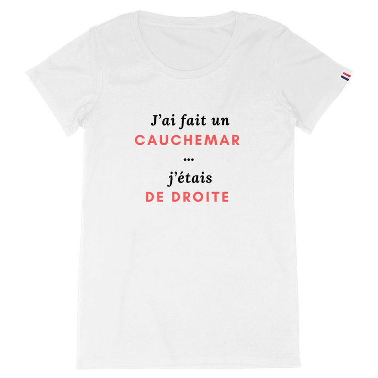 T-shirt Femme Made in France 100% Coton Bio Robespierre avait raison ! - face_blanc