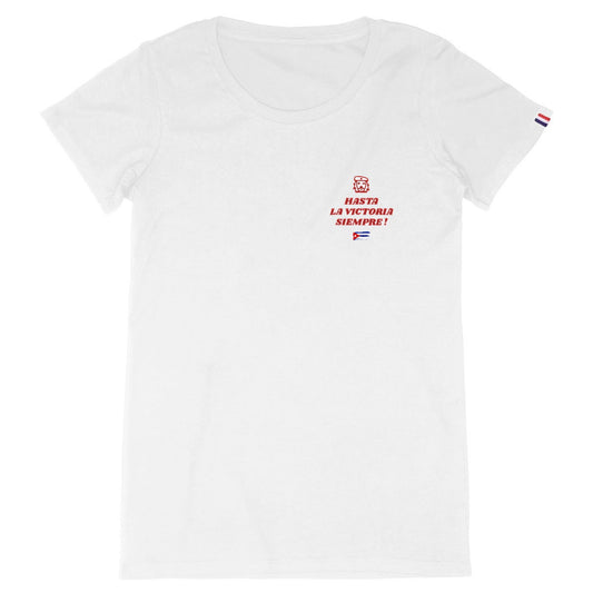 T-shirt Femme 100% Made in France Stop Trump (2) - face_blanc