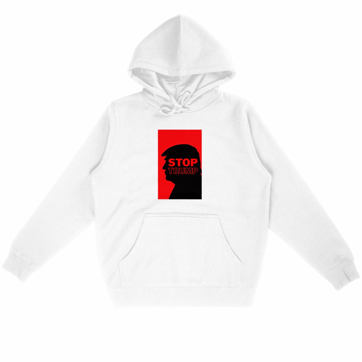 Sweat à capuche 85% Coton Bio Révolution - face_blanc