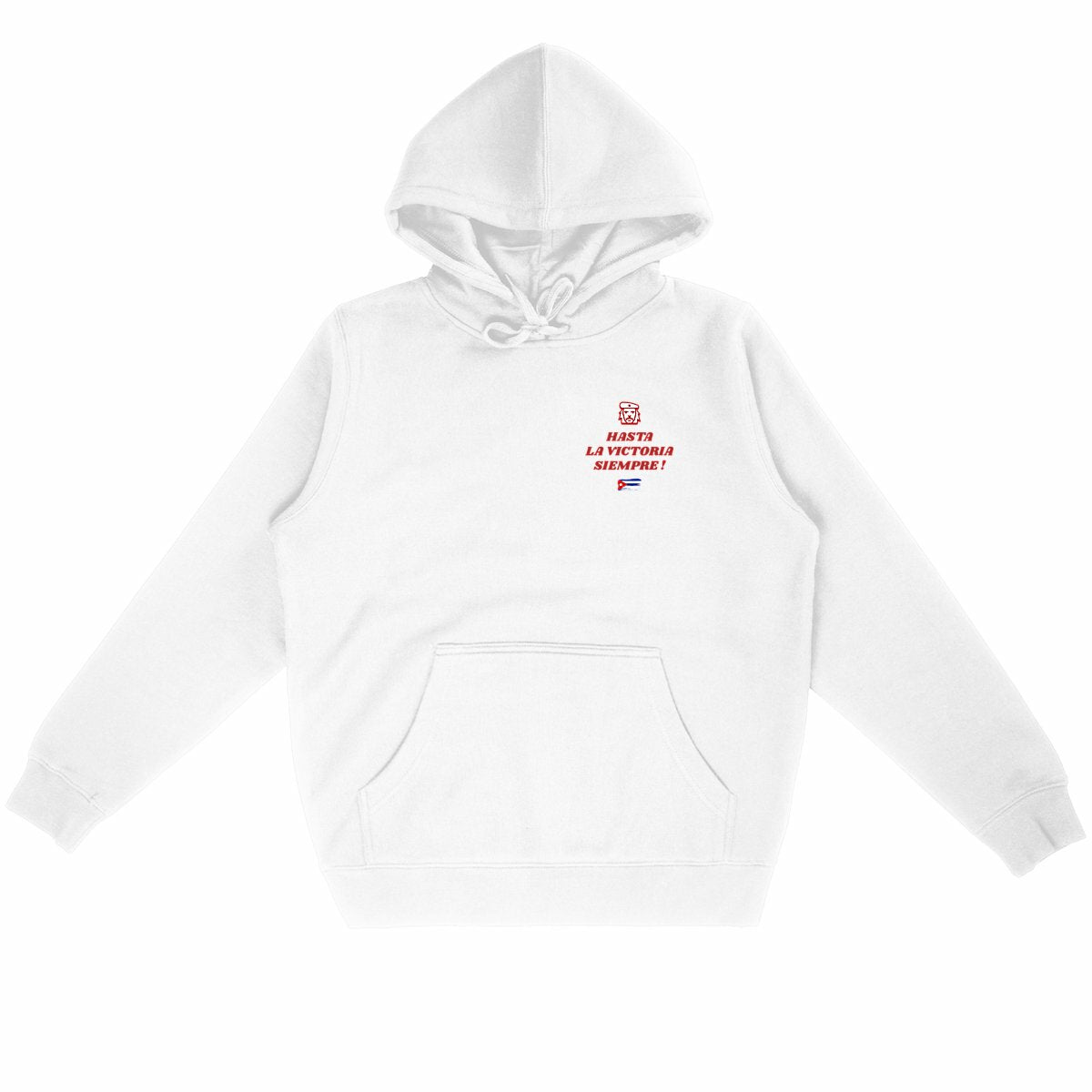 Sweat à capuche Unisexe 85% Coton Bio Stop Trump (2) - face_blanc