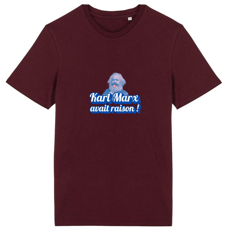 T-shirt Unisexe 100% Coton Bio Révolution - face_bordeaux