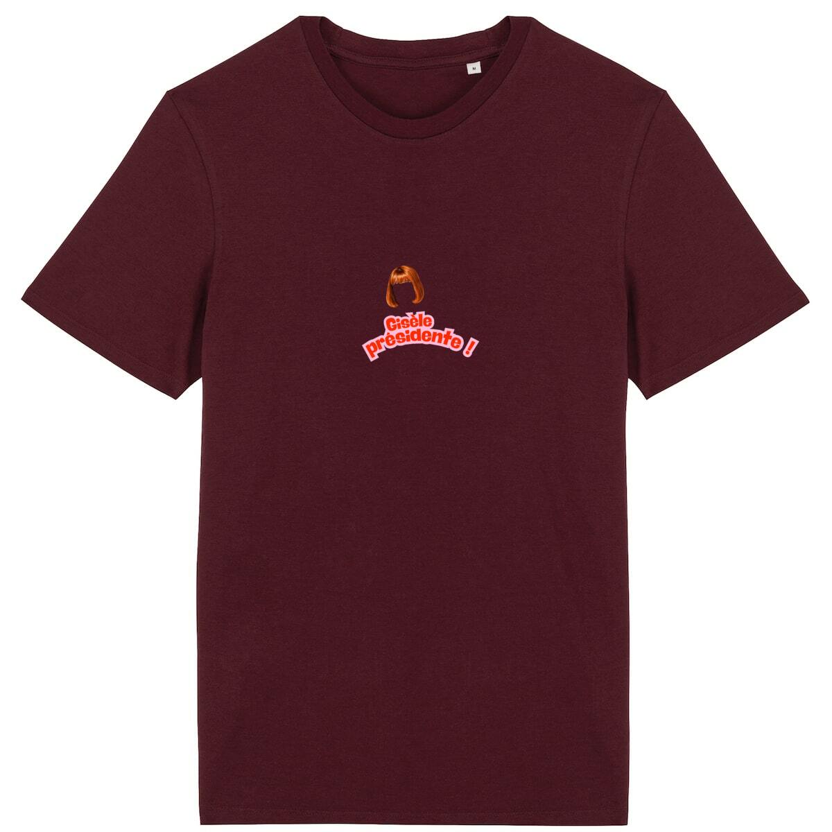 T-shirt Unisexe 100% Coton Bio La retraite c'est 60 ans - face_bordeaux