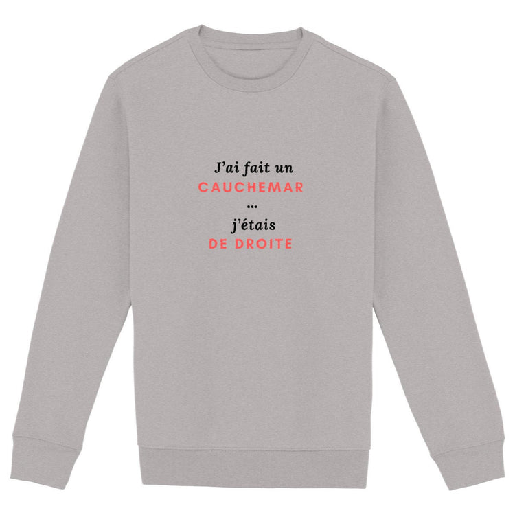 Sweat Unisexe 85% Coton Bio Robespierre avait raison ! - face_gris