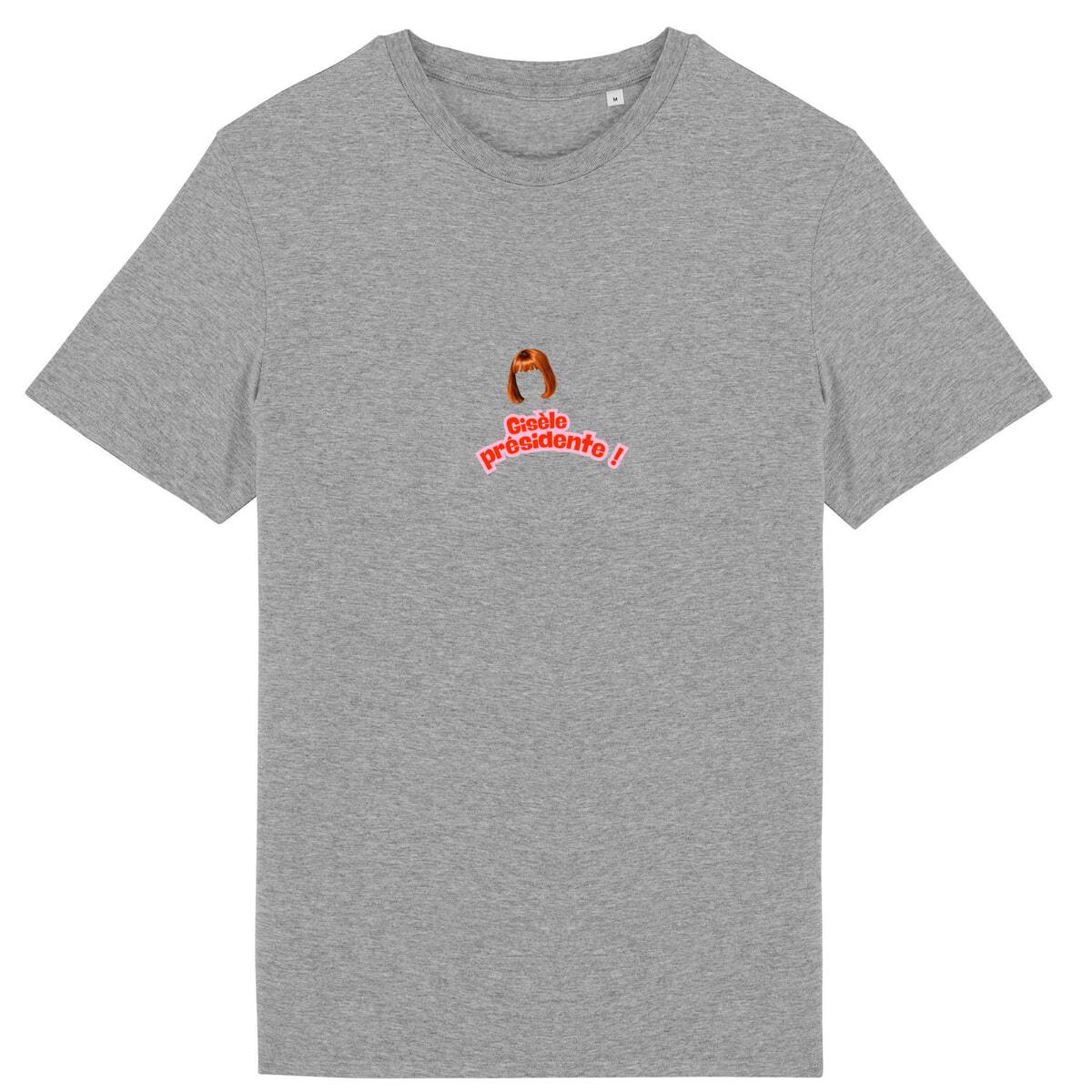 T-shirt Unisexe 100% Coton Bio La retraite c'est 60 ans - face_gris