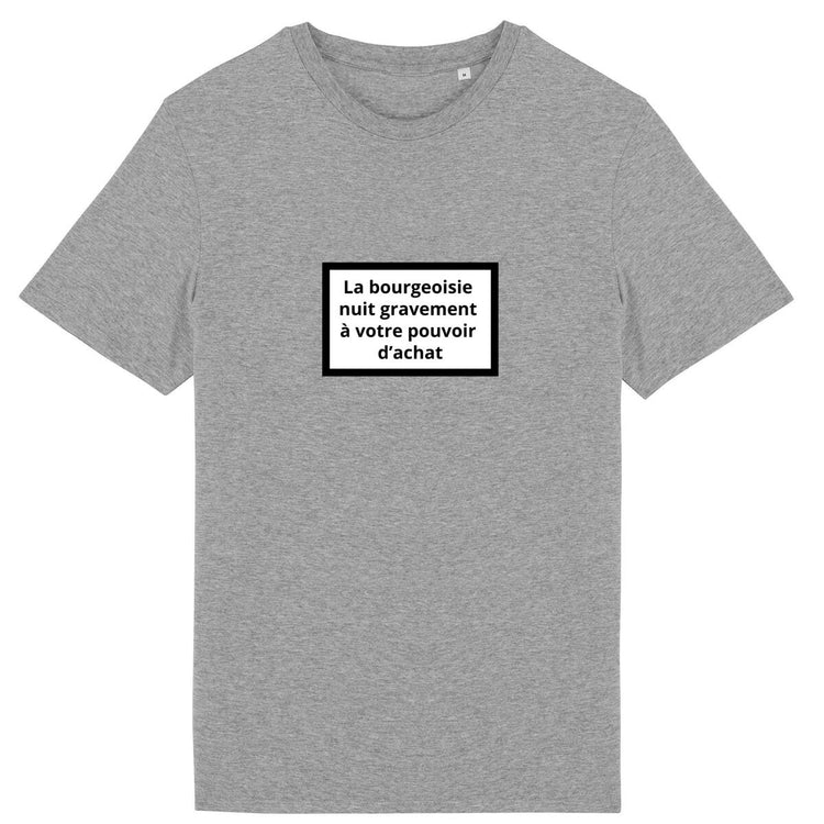 T-shirt Unisexe 100% Coton Bio Révolution - face_gris