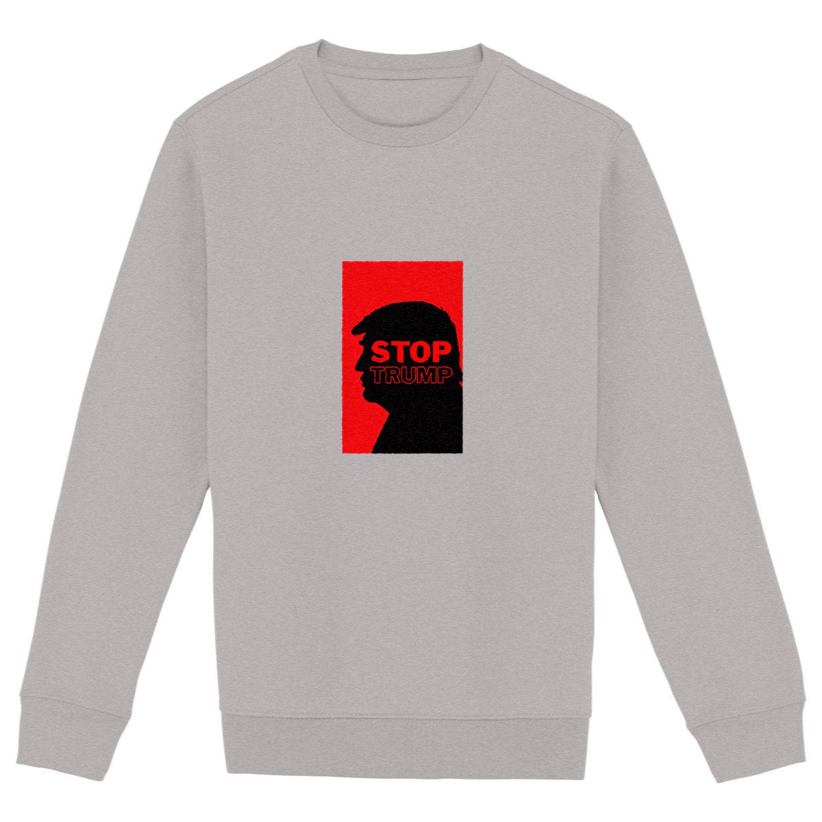 Sweat Unisexe 85% Coton Bio Révolution - face_gris