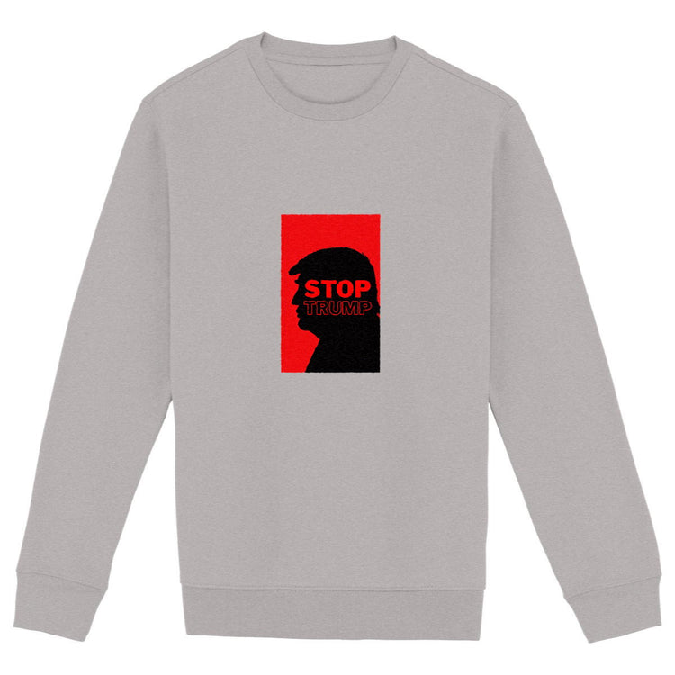 Sweat Unisexe 85% Coton Bio Révolution - face_gris