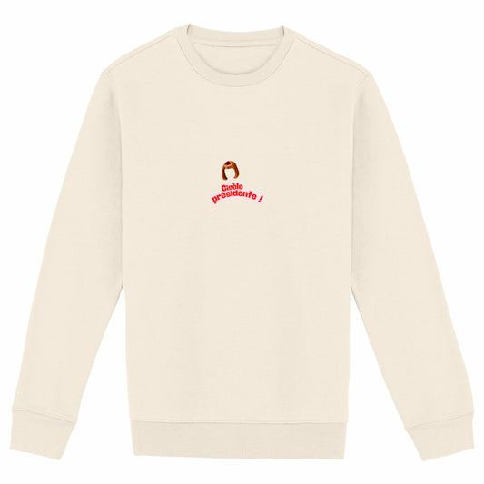 Sweat Unisexe 85% Coton Bio La retraite c'est 60 ans - face_ivoire
