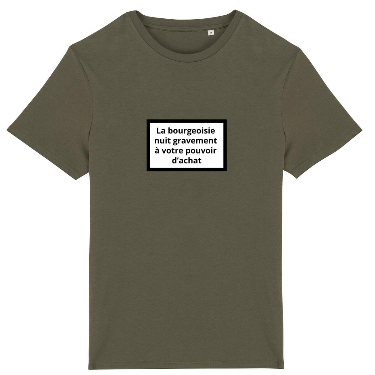 T-shirt Unisexe 100% Coton Bio Révolution - face_kaki