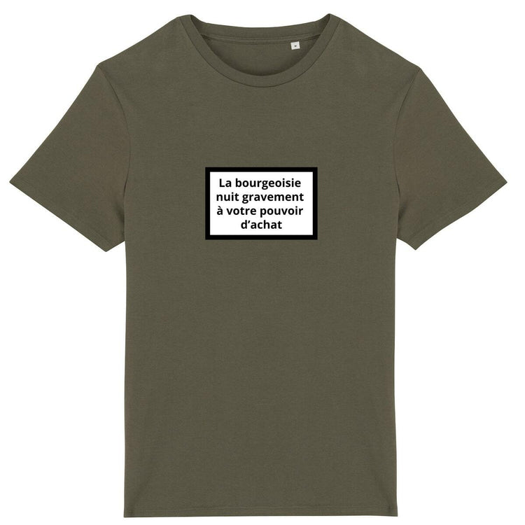 T-shirt Unisexe 100% Coton Bio Révolution - face_kaki