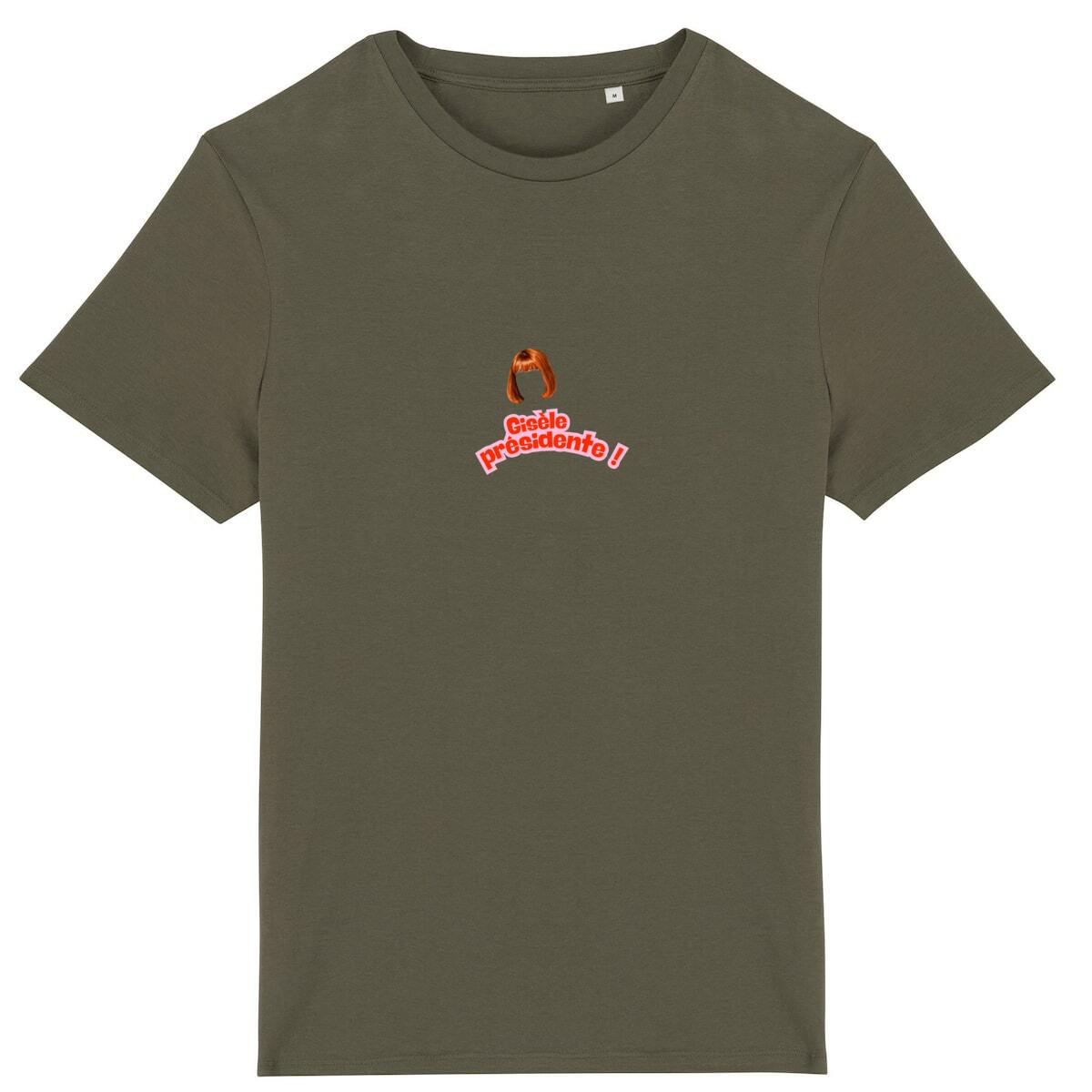 T-shirt Unisexe 100% Coton Bio La retraite c'est 60 ans - face_kaki