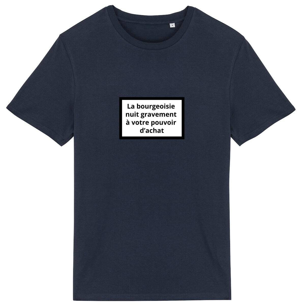 T-shirt Unisexe 100% Coton Bio Révolution - face_marine