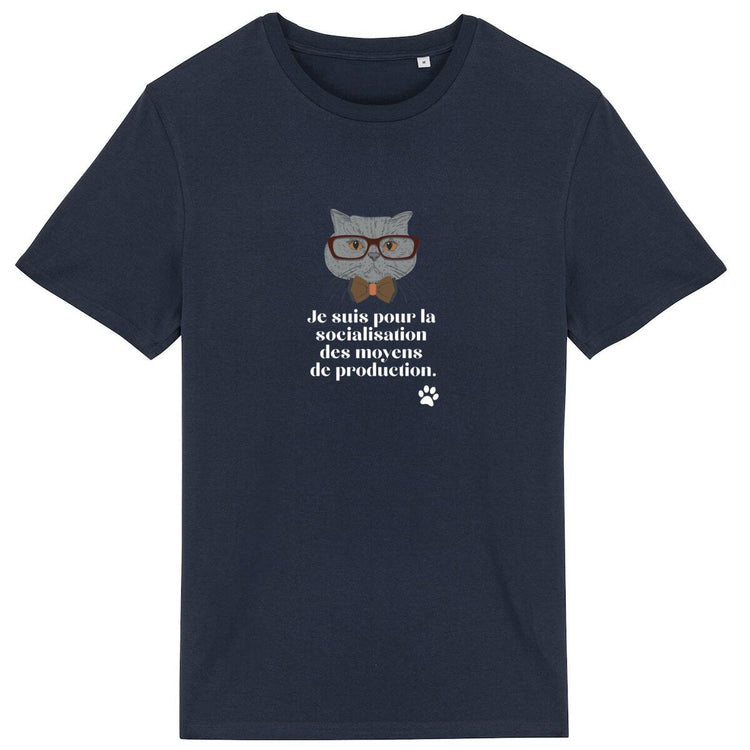 T-shirt Unisexe 100% Coton Bio Gauche caviar (B) - face_marine