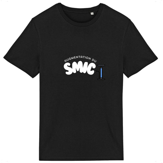 T-shirt Unisexe 100% Coton Bio Augmentation du SMIC (B)