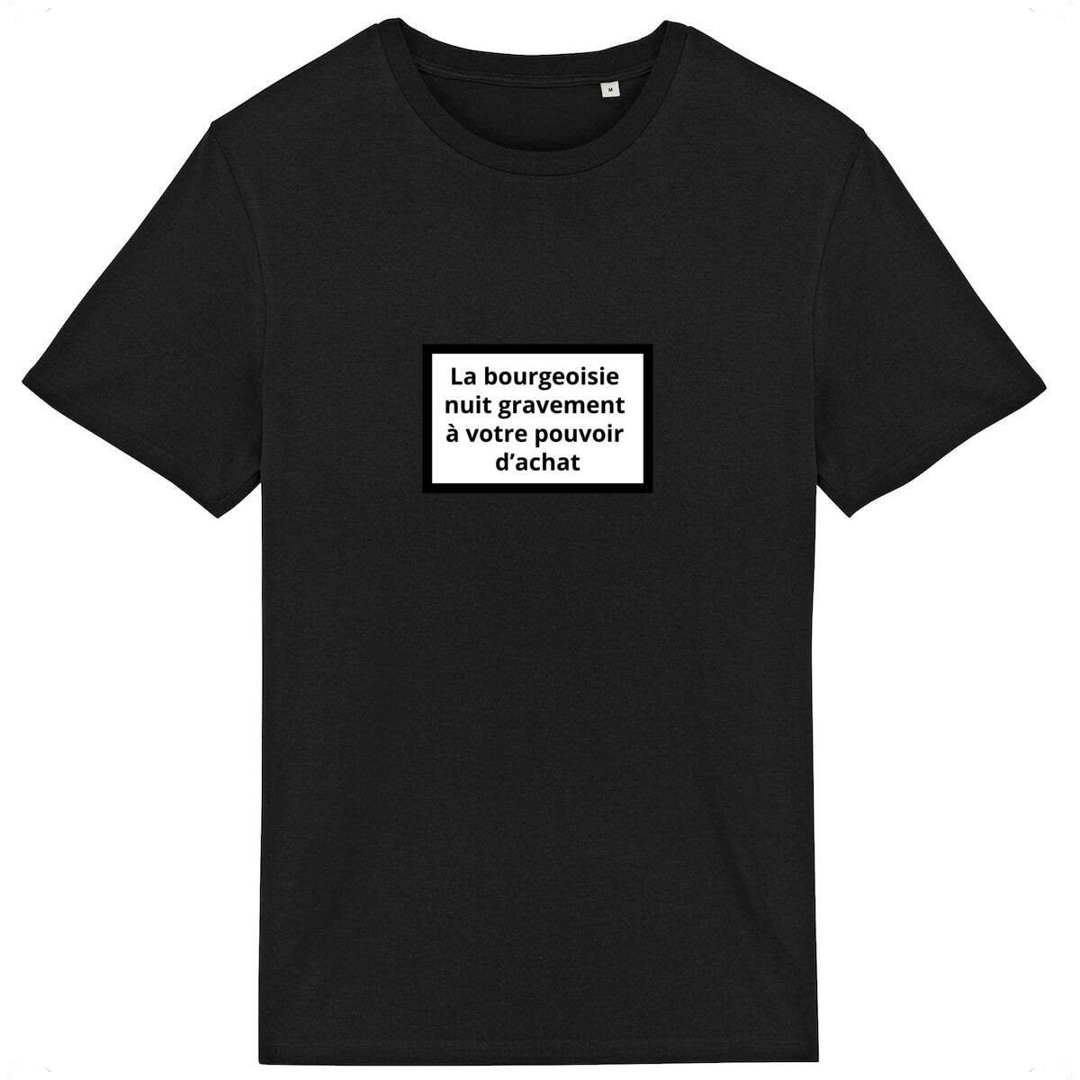 T-shirt Unisexe 100% Coton Bio Révolution - face_noir