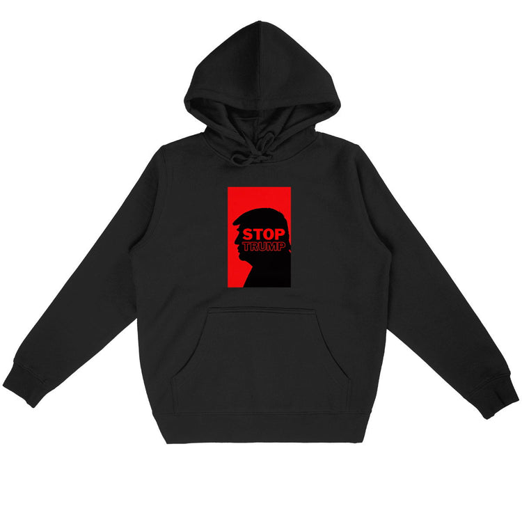 Sweat à capuche 85% Coton Bio Révolution - face_noir