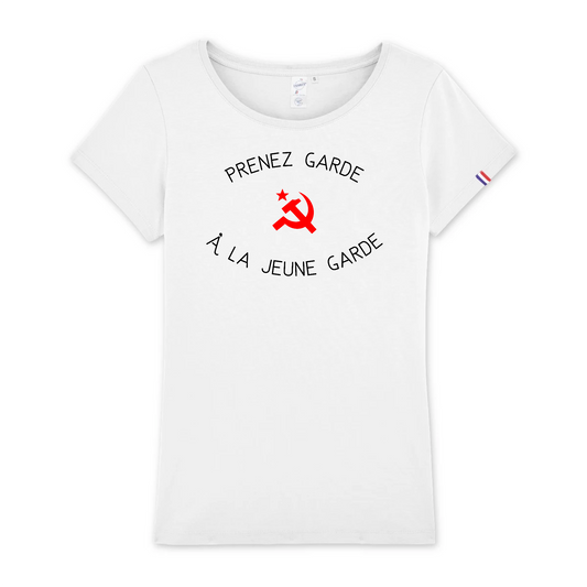 T-shirt Femme Made in France 100% Coton Bio Prenez garde à la jeune garde