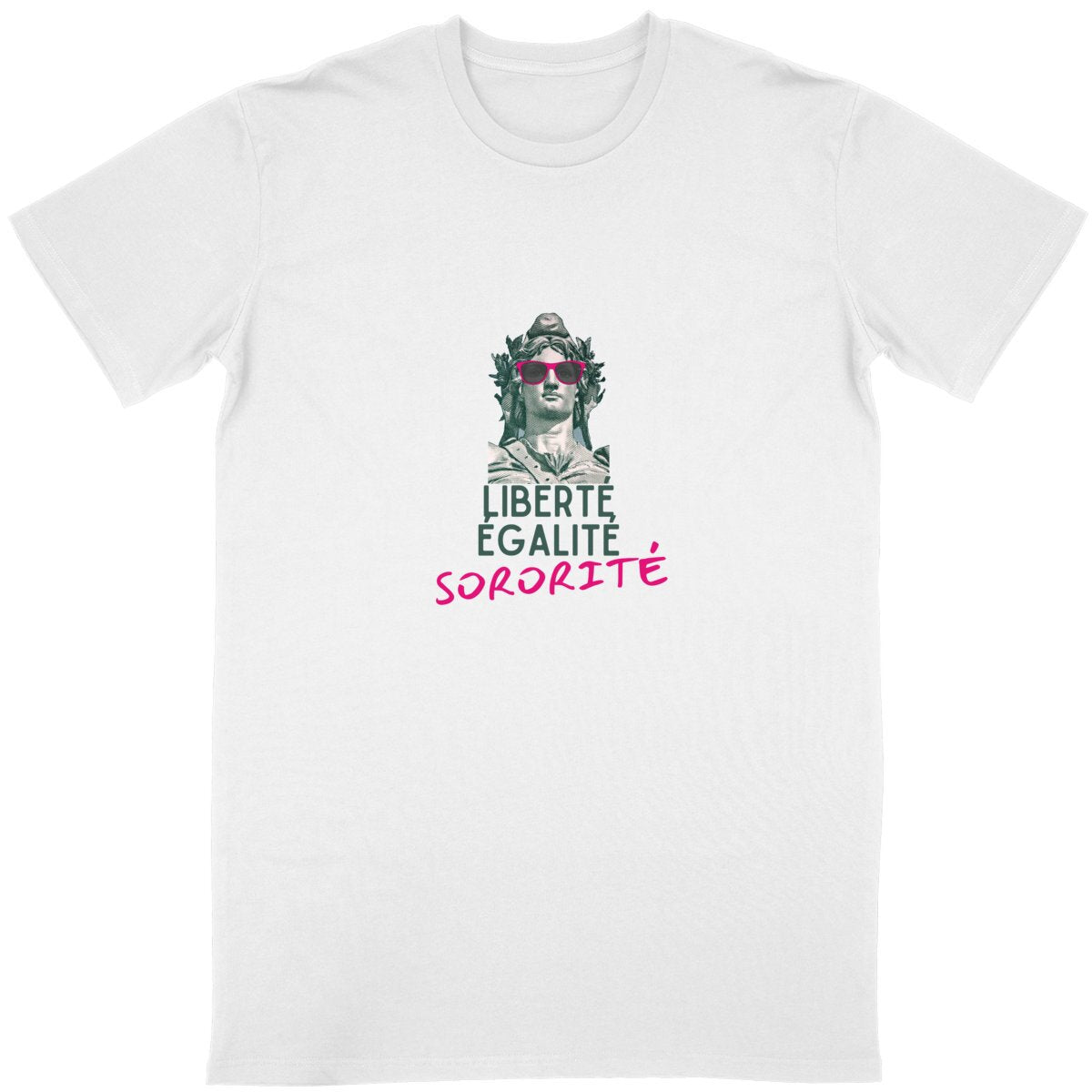 T-shirt Unisexe 100% coton bio Liberté Égalité Sororité